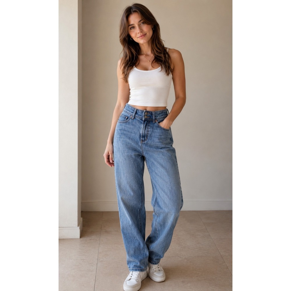 Urban Outfitters Jeans Women Size 26 High Waist Striaght Tapered Relaxed Fit